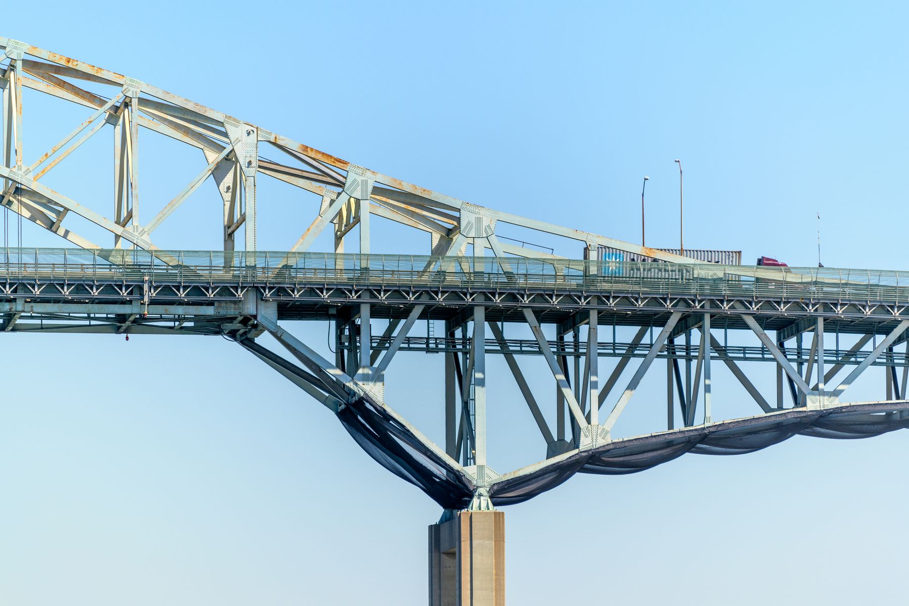 Steel bridge structure representing infrastructure engineering and inspection